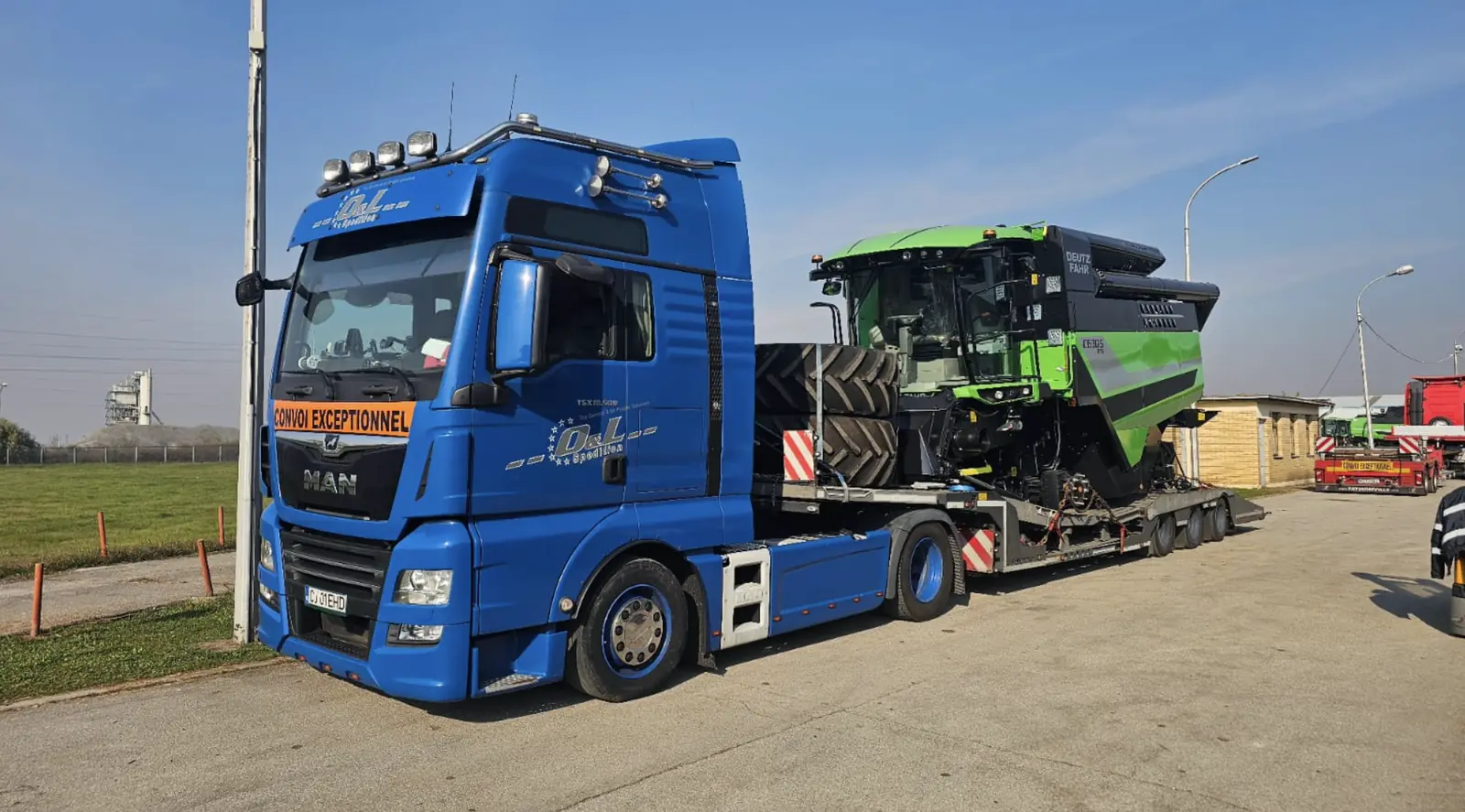 Trei dumpere Wacker Neuson transportate simultan - OL Speditionwagon